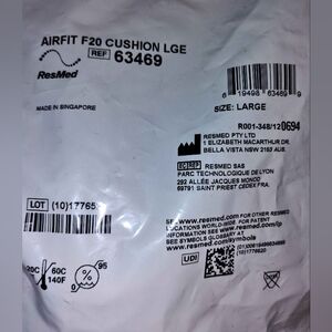 NWT Replacement Resmed Airfit F20 Pillows/ Cushions